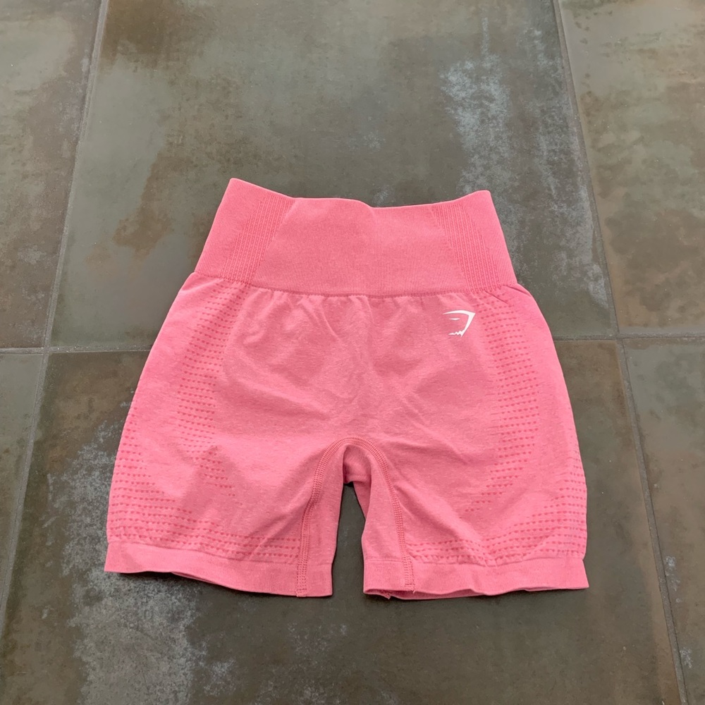 Pink gymshark shorts